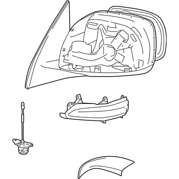 Lexus 87910-60P50 Mirror Assembly, Outer Rear