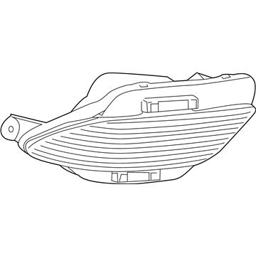 Lexus 81456-48030 Lens & Body, Rear Side Marker Lamp, LH