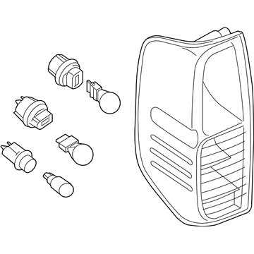 Nissan 26550-EA825 Lamp Assembly-Rear Combination, RH