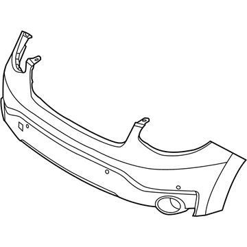 Kia 86511E4000 Front Bumper Cover