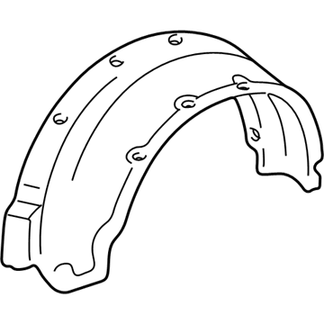 Acura 74751-SL0-000 Fender, Left Rear (Inner)