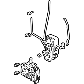 Honda 72150-S82-A01 Lock Assembly, Left Front Door Power