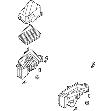Kia 28120J5350 Air Cleaner Assembly, Right