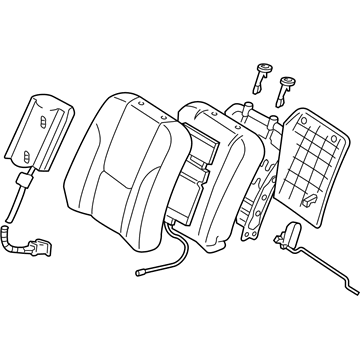 Toyota 71430-AC160-B3 Seat Back Assembly