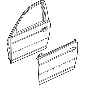 Honda 67050-S5A-A91ZZ Panel, L. FR. Door (DOT)