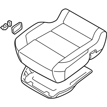 Nissan 87300-ZC012 Cushion Assy-Front Seat