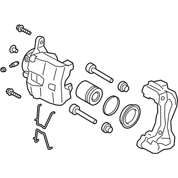 Kia 58180M7A10 Front Brake Caliper, Left