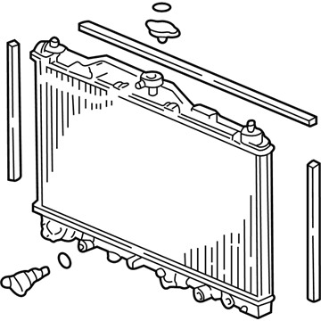 Acura 19010-P5A-013 Radiator (Denso)