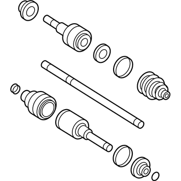 Ford 4L1Z-4K139-AC Axle Assembly