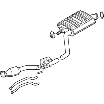 Kia 28600P4661 MUFFLER COMPLETE-CEN