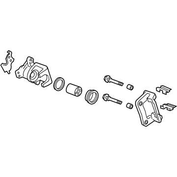 Acura 43019-T0G-A01 Caliper Sub-Assembly, Left Rear