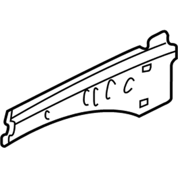 Acura 60741-SZ3-300ZZ Extension, Left Front Pillar