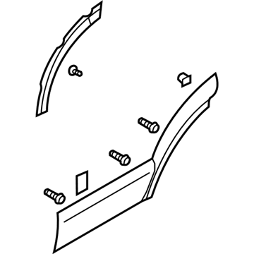 Kia 877603E500 GARNISH Assembly-Rear Door R