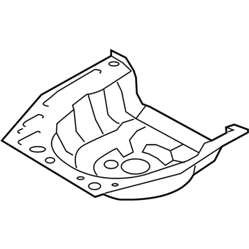 Hyundai 65513-F2000 Panel Assembly-Rear Floor, Rear