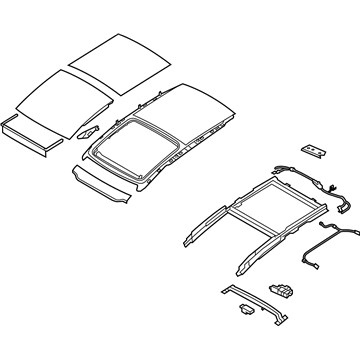 Kia 816003W010ED Sunroof Assembly