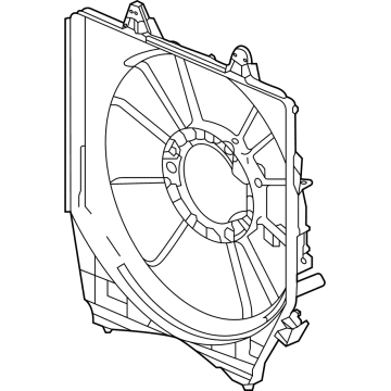 Honda 38615-6A0-A01 Shroud, Air Conditioner