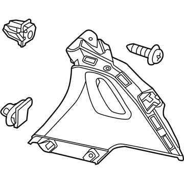 GM 92264449 Seat Belt Trim