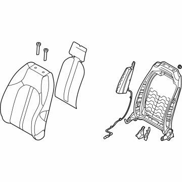 Hyundai 88400-L0010-VSM Back Assembly-FR Seat, RH