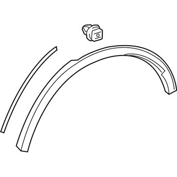 Toyota 75606-F4010 Wheel Opening Molding