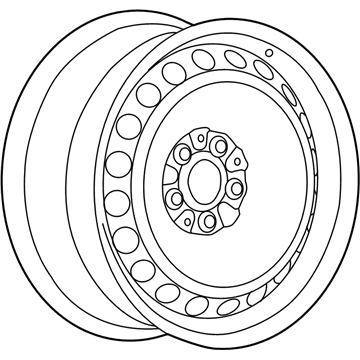 GM 92246104 Wheel, Steel