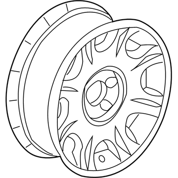 Mopar 1TA00ZDJAA Wheel-Aluminum