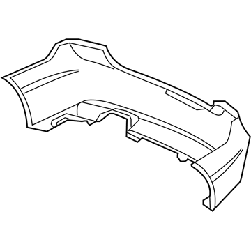 Honda 04715-SNA-A90ZZ Face, Rear Bumper (Dot)