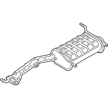 Kia 0K07E40100A SILENCER Assembly-Main