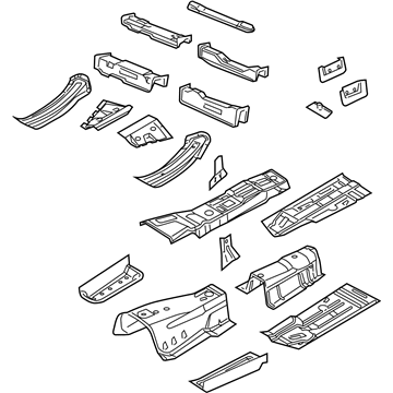 Mopar 68043495AT Pan-Front Floor