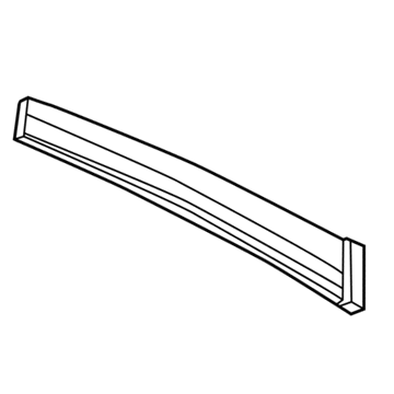 Honda 72930-TR3-A01 Garnish, R. RR. Door Sash