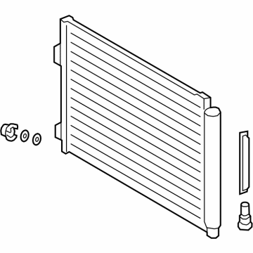 Lexus 884A0-78010 CONDENSER ASSY, SUPP