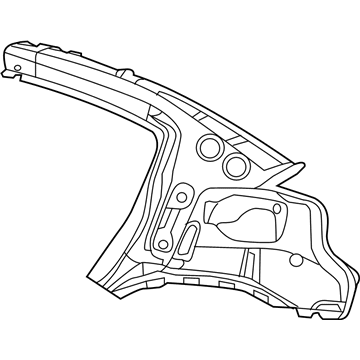 Mopar 68266964AG REINFMNT-Body Side Aperture Rear