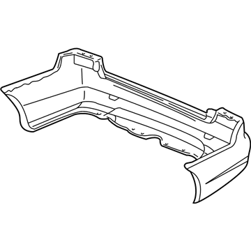 Honda 04715-S5A-A90ZZ Face, Rear Bumper (Dot)