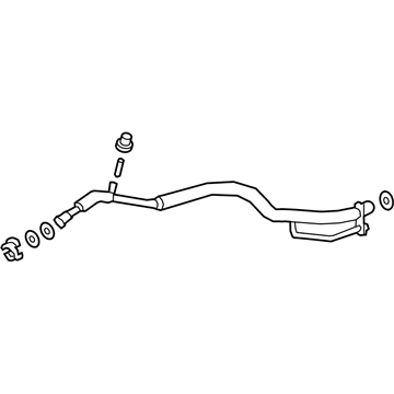 Lexus 88707-76030 Tube Sub-Assembly, SUCTI