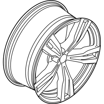 BMW 36-11-8-074-220 Disk Wheel, Light Alloy, In