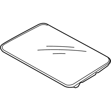 Kia 81610A9100 Front Sunroof Glass Panel Assembly