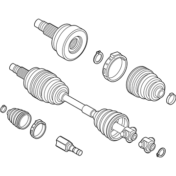 Mopar 68410245AA Axle Half Shaft Left