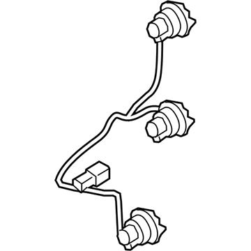 Hyundai 92491-S8010 Rear Combination Outside Holder & Wiring