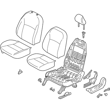 Nissan 87050-5RL2A Seat Assy-Front, LH