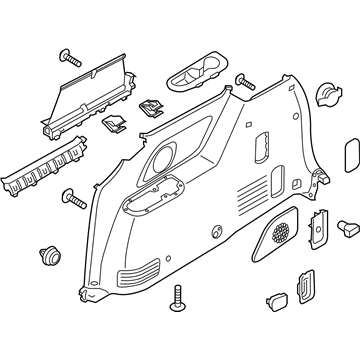 Kia 85740A9000DAA Trim Assembly-Luggage Side