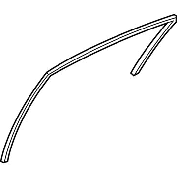 Mopar 5074560AI WEATHERSTRIP-Front Door Glass