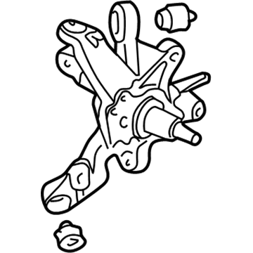 Honda 52215-SDA-A00 Knuckle, Left Rear (Drum)