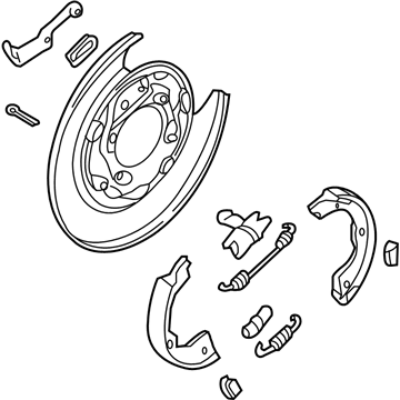 Kia 582702W000 Packing Rear Brake Assembly, Right