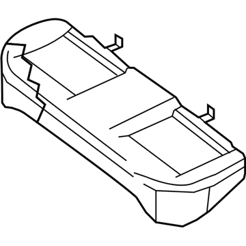 Nissan 88300-ZT50E Cushion Assembly Rear Seat