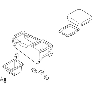 Nissan 96910-5ZW0A Box Assy-Console, Front Floor