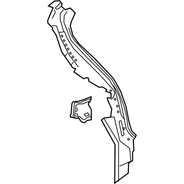 Nissan G7651-9UAAB Pillar Assembly - Back, LH