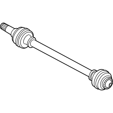 BMW 33-20-8-089-855 OUTPUT SHAFT, REAR LEFT