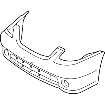 Nissan 62022-ZB000 Front Bumper Fascia, Upper