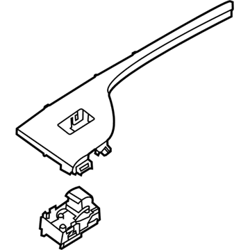 Hyundai 93580-S8010-SSU Rear Power Window Sub Switch Assembly, Left