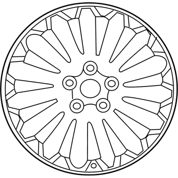 Kia 529103T170 Wheel Assembly-Aluminum