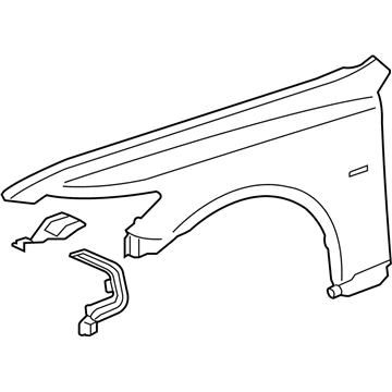 Lexus 53802-50170 Fender Sub-Assembly, Front